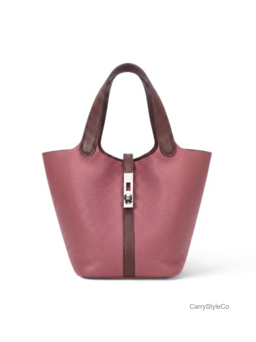 Vegan Leather Top Handle Tote Bag Satchel Bucket Purse for Work